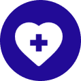 Here's an alt tag for the image: `Heart with cross, medical symbol`