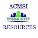 Here's an alt tag for the image in under 8 words: `ACMSI Community Resources logo`